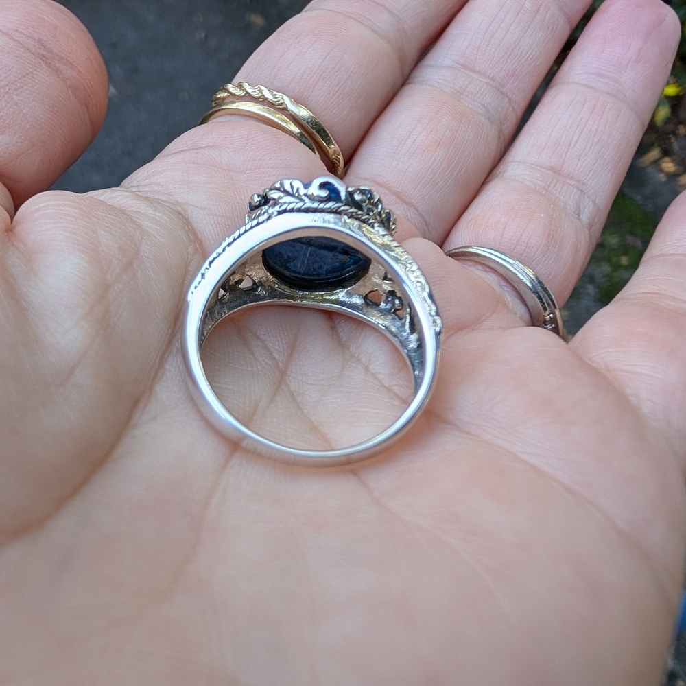 New Sterling Silver Lapis Ring - Picture 13 of 13